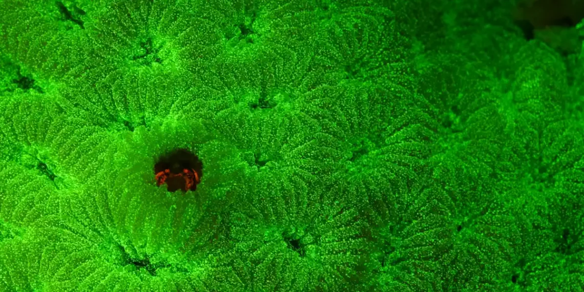 Les petits crabes brillent pour rester cachés