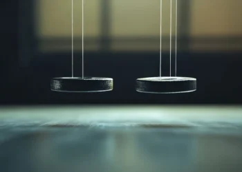 Un modèle simple qui explique la lévitation magnétique créée par un aimant tournant