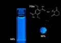 Écrans, imagerie et détection : Un fluorophore bleu bat des records d'efficacité dans les solides et les solutions
