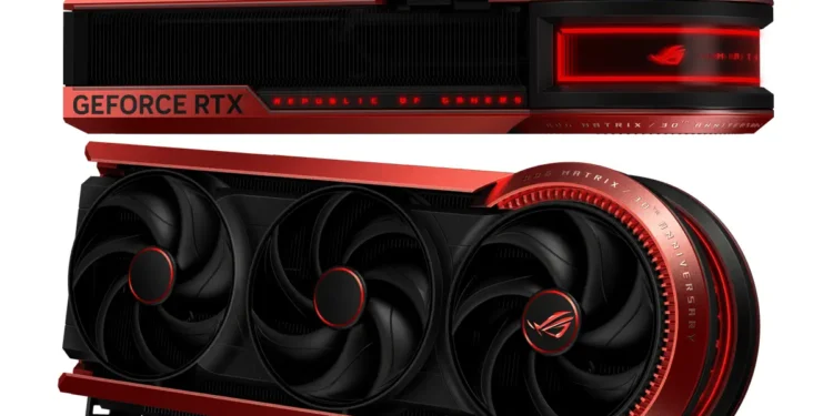 ASUS fête ses 30 ans avec une RTX 5090 Matrix extravagante taillée pour l’extrême
