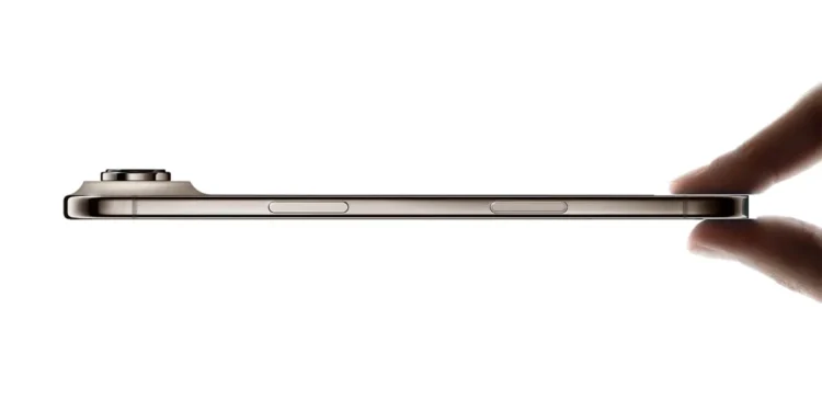 iPhone Air : seulement 5,6 mm d’épaisseur — le plus fin jamais conçu par Apple.