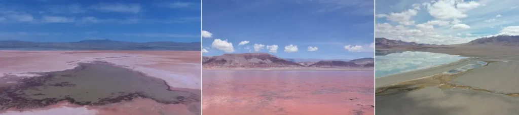 La plupart des gisements de lithium du monde se trouvent dans des salars hyperarides, comme celui-ci, le Salar d'Atacama au Chili. Il est essentiel de comprendre la différence entre l'eau ancienne et l'eau jeune. La plupart des gisements mondiaux de lithium, ainsi que d'autres éléments essentiels, se trouvent dans des zones arides sensibles sur le plan environnemental, comme les Andes sèches.