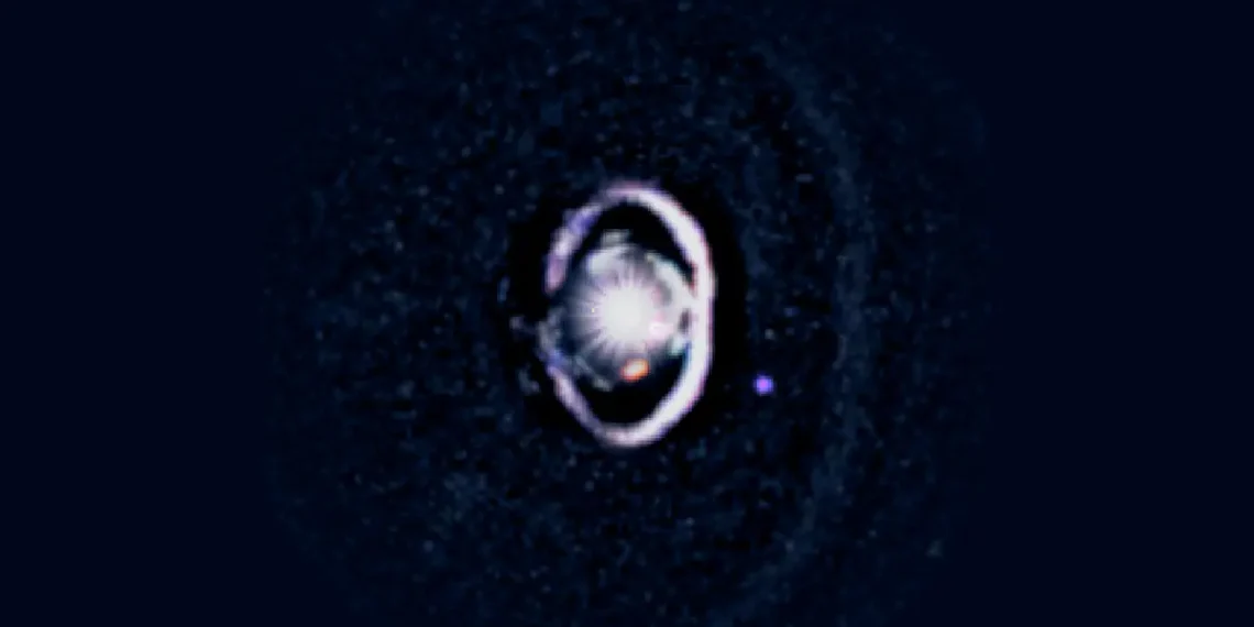 Une planète en pleine croissance photographiée pour la première fois dans un anneau d'obscurité