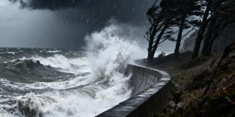 La tempête Amy frappe la Manche avec des rafales allant jusqu’à 120 km/h