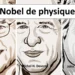 Les 3 physiciens nobellisés. John Clarke, Michel H. Devoret, John M. Martinis. Crédit : Ill. Niklas Elmehed © Nobel Prize Outreach