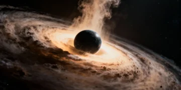 Une planète errante en pleine croissance dévore 6 milliards de tonnes de matière par seconde