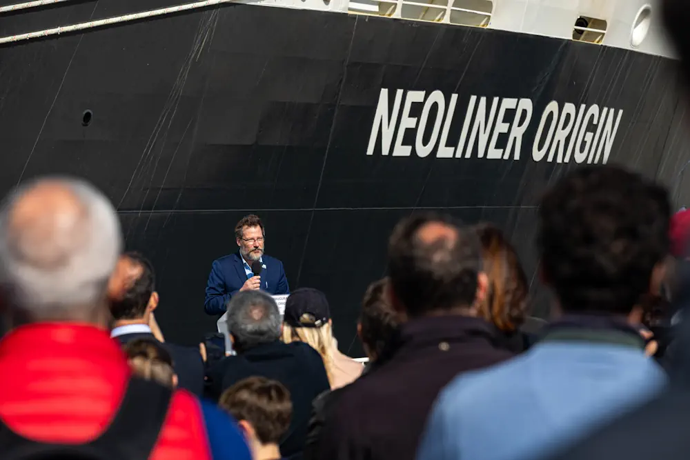 Discours d'inauguration du Neoliner Origin par Jean Zanuttini