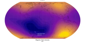 Une zone de faiblesse du champ magnétique terrestre inquiète les scientifiques