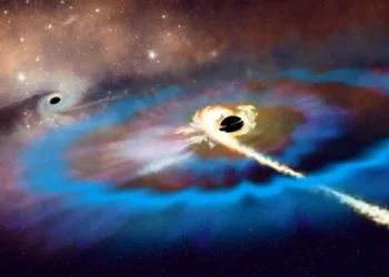 Un trou noir surpris en train de déchirer une étoile en dehors de sa galaxie