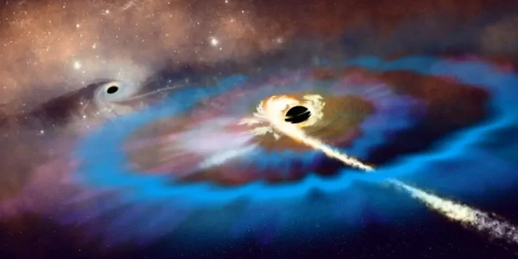 Un trou noir surpris en train de déchirer une étoile en dehors de sa galaxie