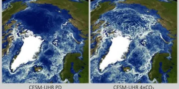 Augmentation des turbulences océaniques polaires due au réchauffement climatique