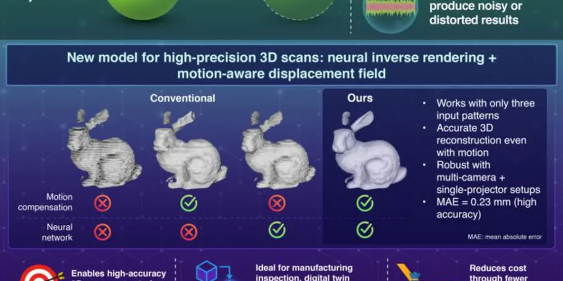 Researchers at Science Tokyo have developed a neural inverse rendering method that accurately reconstructs the three-dim