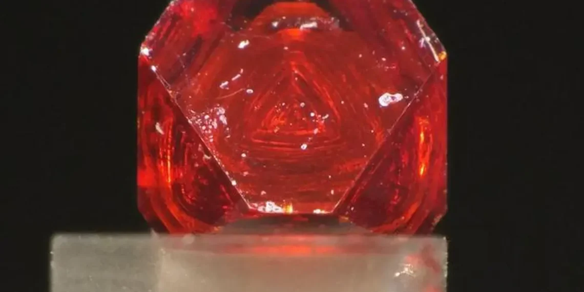 Un cristal de double pérovskite sans plomb Cs₂BiAgBr₆, pour lequel les physiciens ont observé la génération d'hypercisaillement.