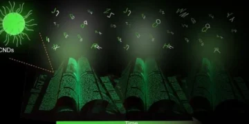 Impression invisible, évolutive, à ultra-haute résolution et haute fidélité, d'encre à base de nanodots de carbone phosphorescents sans sous-couche.