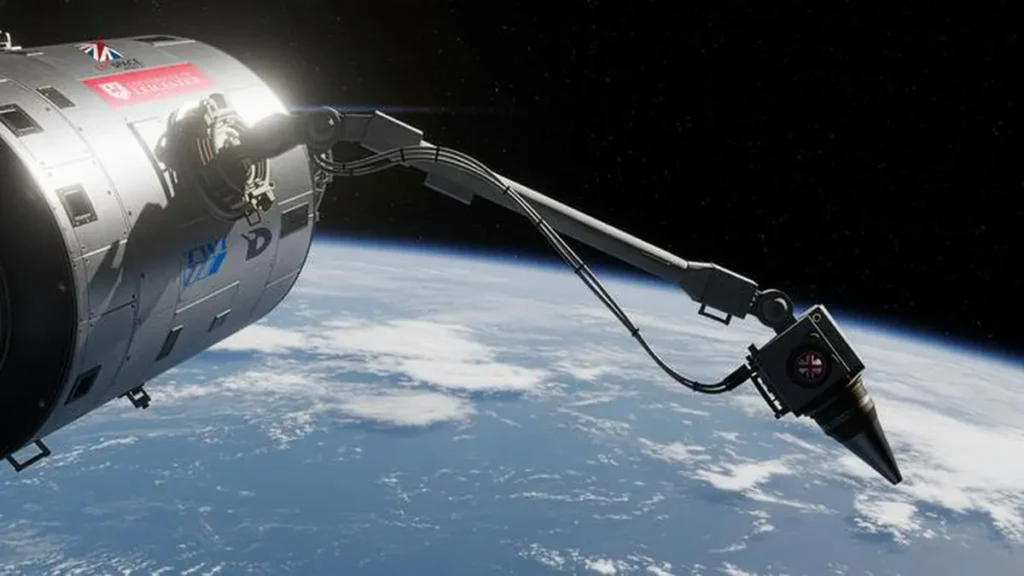 Concept artistique du système de soudage à l'arc monté sur robot