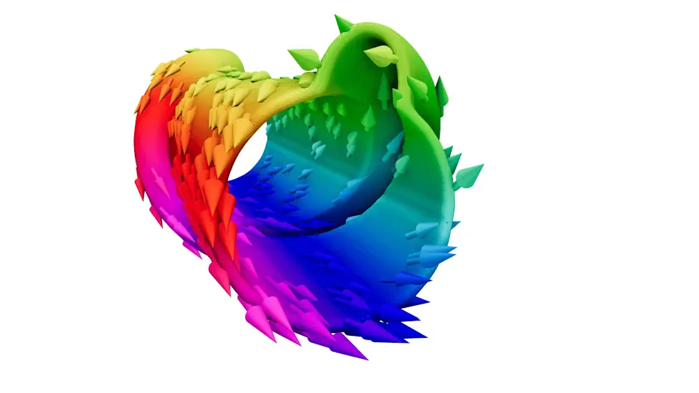 Visualisation de la chiralité des tubes. 2025 EPFL/LMGN CC BY SA