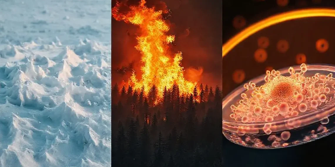 La phrase sur la "courbe mathématique dorée" ("glowing golden mathematical curve") visualise le concept abstrait de la loi de Tracy-Widom qui régit ces événements aléatoires. Crédit : Gen AI