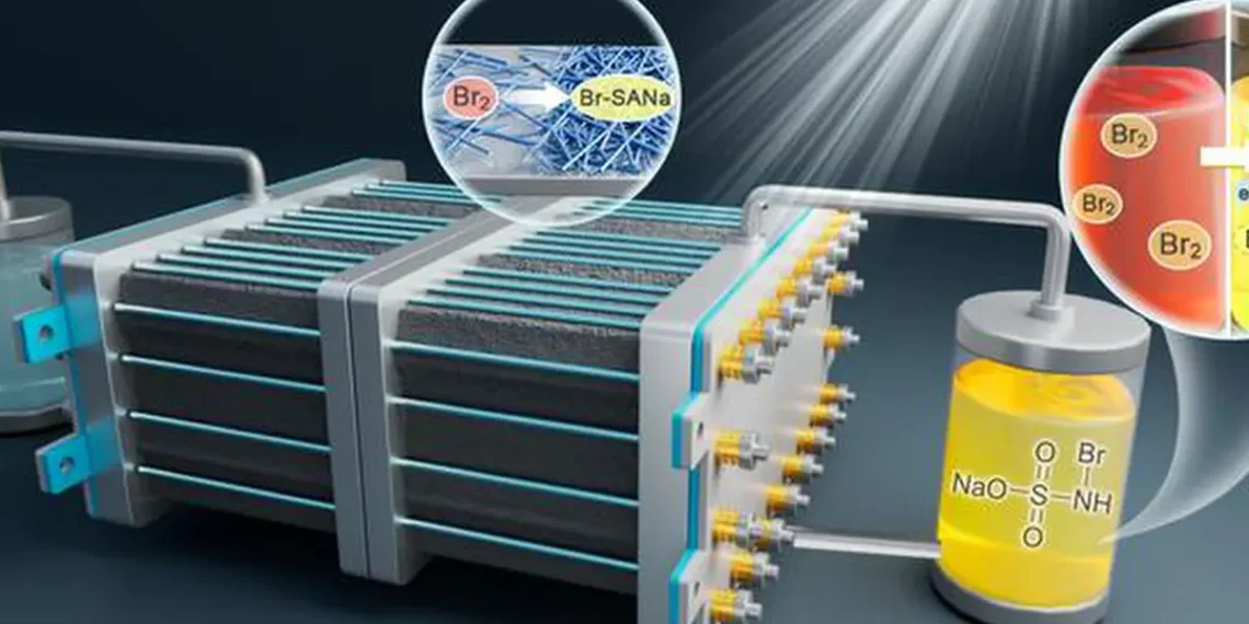 Des chercheurs développent un nouveau système pour des batteries à flux à base de brome à haute densité énergétique, longue durée de vie et transfert multi-électrons.