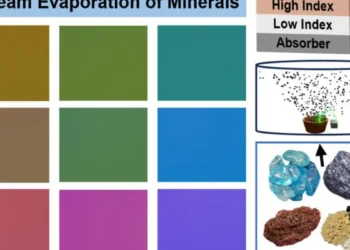 La fabrication de revêtements aux couleurs structurelles éclatantes à partir de minéraux naturels non traités et de poudres céramiques