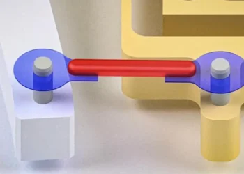 Researchers have developed artificial tendons for muscle-powered robots. They attached the rubber band-like tendons (blu