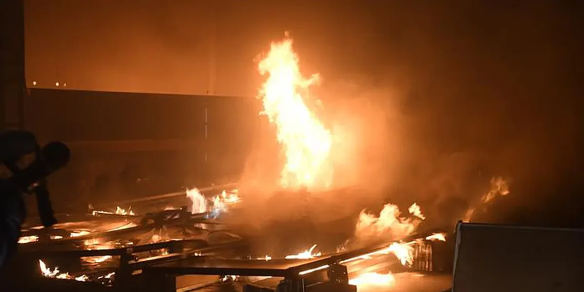 SwRI conducted large-scale fire testing of photovoltaic panel systems for the Fire Protection Research Foundation, an af