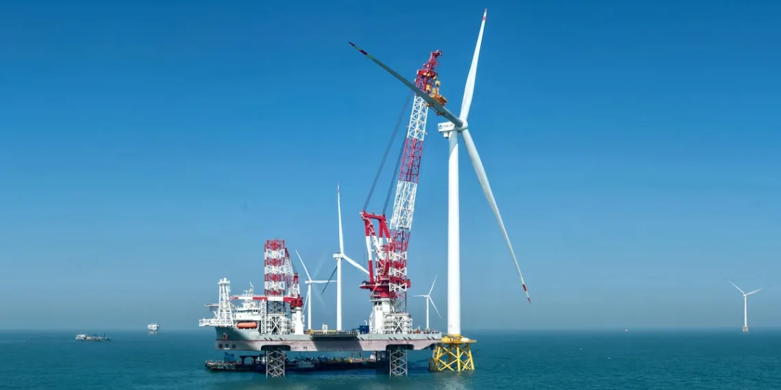 La Chine déploie une éolienne offshore géante de 20 mégawatts