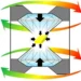 Squeezing the crystal changes how closely the molecules interact, which changes the color of light it emits from green a