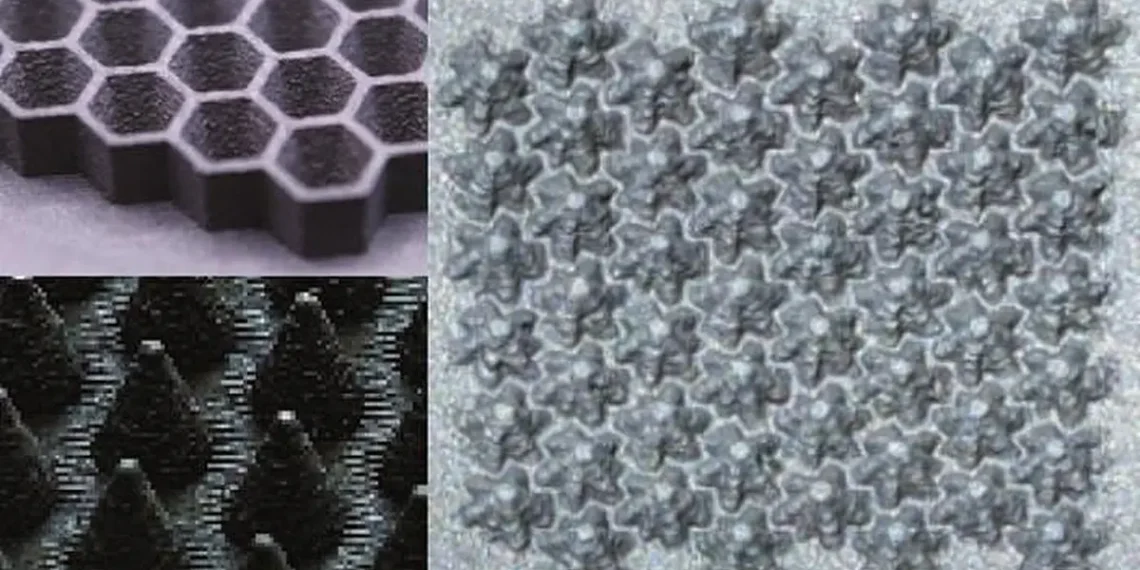 3D printed surfaces ;featuring intricate textures that can be used to bounce unwanted gas particles away from quantum