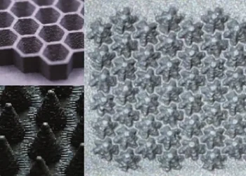 3D printed surfaces ;featuring intricate textures that can be used to bounce unwanted gas particles away from quantum