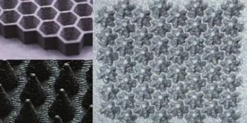 3D printed surfaces ;featuring intricate textures that can be used to bounce unwanted gas particles away from quantum