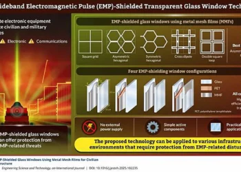 Researchers design novel metal mesh films to develop transparent glass windows with electromagnetic pulse-shielding capa