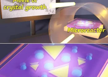 Researchers captured real-time images of monolayer two-dimensional semiconductors growing inside a microreactor, reveali