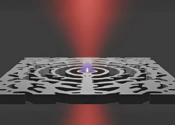 DTU researchers have invented a nanolaser constructed in a semiconductor membrane that causes electrons and light to gat