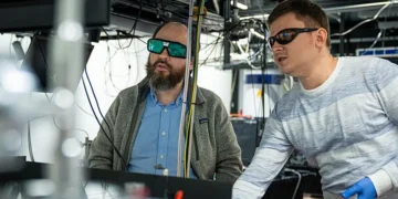 ISTA physicists explain the exceptional energy-harvesting efficiency of perovskites. Left to right: Assistant Professor