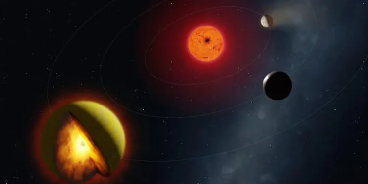 Représentation artistique de L 98-59 d.