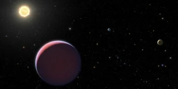 Selon une nouvelle étude qui a utilisé le télescope spatial James Webb de la NASA pour examiner de plus près cette planète « super-gonflée », Kepler-51d, une planète à très faible densité, est entourée de la couche de brume la plus épaisse jamais observée sur une planète. Cette brume rend difficile l'identification des éléments chimiques présents dans l'atmosphère de la planète — et la recherche d'indices sur sa formation.