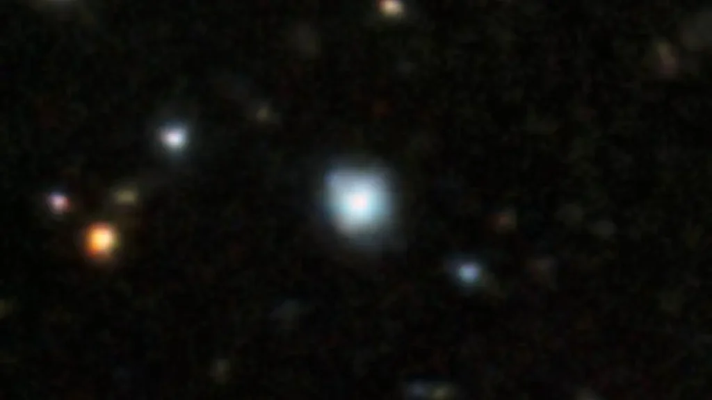 Cette image montre l'étoile PicII-503, qui présente la plus faible teneur en fer jamais mesurée en dehors de la Voie lactée. Avec moins d'un quarantième de millième de la quantité de fer du Soleil, PicII-503 est l'exemple le plus frappant d'une étoile issue d'un système primordial qui a conservé l'enrichissement chimique des premières étoiles de l'Univers. PicII-503 présente également une surabondance extrême de carbone, fournissant ainsi le chaînon manquant qui relie les étoiles riches en carbone observées dans le halo de la Voie lactée à une origine dans d'anciennes galaxies naines. 