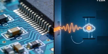 Un nouveau modèle explique comment des électrons uniques endommagent les puces en silicium