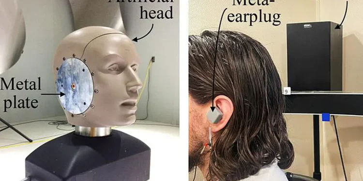 Les méta-bouchons d'oreille réduisent l'effet de voix sourde et les bruits de grondement basse fréquence