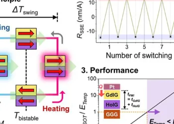 1. Schematic of thermal hysteresis–based temperature-induced non-volatile switching 2. Operating signals under temperatu