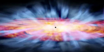 Un vent de quasar file à 30 % de la vitesse de la lumière