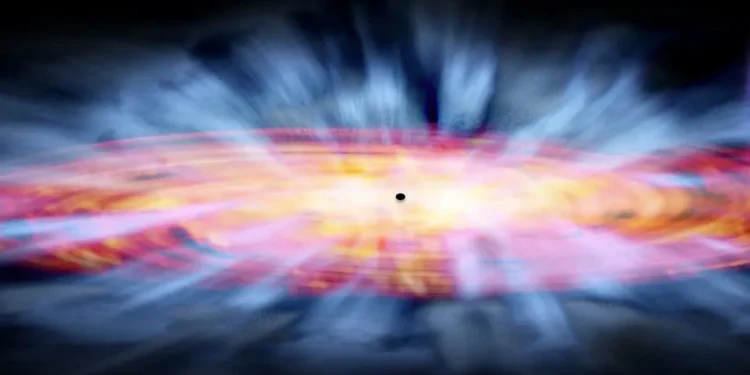 Un vent de quasar file à 30 % de la vitesse de la lumière