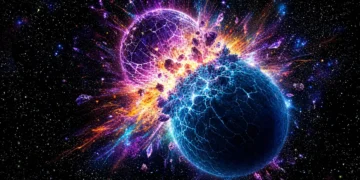 Fusions d'étoiles : l'IA révèle l'origine des éléments lourds