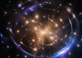 Hubble dévoile les arcs gravitationnels de l'amas MACS0329-0211