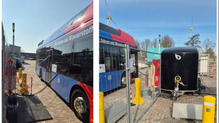 Une station mobile d'hydrogène accélère le déploiement des bus en Basse-Saxe