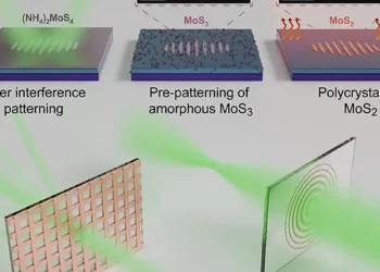 Optique des couches minces : impression laser de structures optiques diffractives en TMD 2D