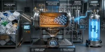 Un nouveau procédé transforme les déchets plastiques mélangés directement en hydrogène sans tri