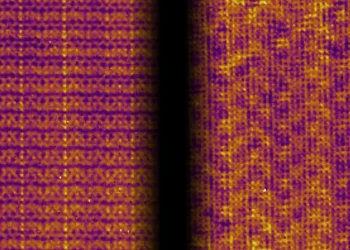 Rayures ou damier ? Le champ magnétique influence des motifs électroniques concurrents dans un matériau quantique de type graphène