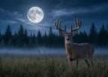 La pleine lune du cerf embrase le ciel de juillet