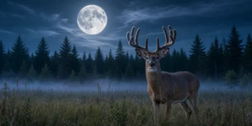La pleine lune du cerf embrase le ciel de juillet